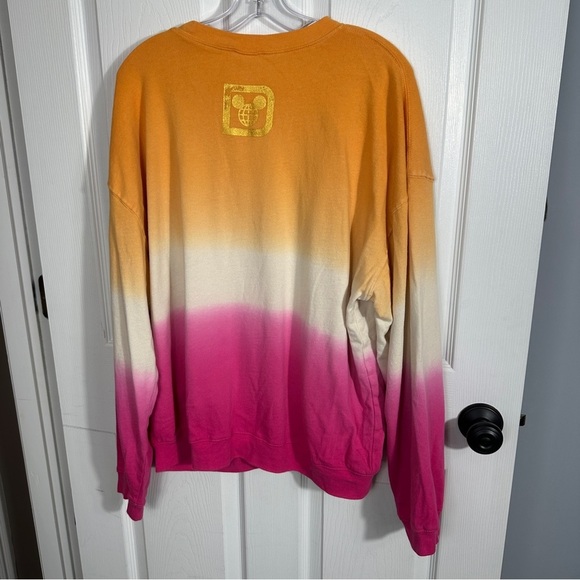 Walt Disney World sweatshirt XL castle design, orange/pink, Florida, theme park - Picture 14 of 14